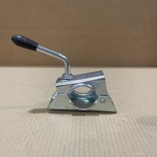 Trailer Leg Jockey Wheel - Silver - 14cm x 8cm x 24cm - Used - Free Postage