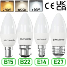 LED Candle Small Screw E14 Bulbs 25w 40w 60w Bayonet B22 B15 Screw E27 Daylight