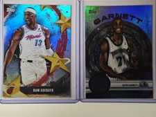 x2 2025-26 Topps Adebayo Stars Of The NBA Kevin Garnet MVP Rainbow Foil Cards
