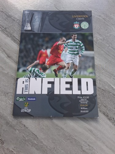 Liverpool celtic programme - v,