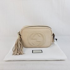 Gucci Cream Leather Soho Disco