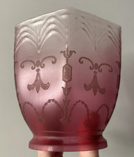 Cranberry Glass Gas Light