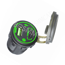 USB Type-C Fast Charger Power Outlet Socket Adapter For Car Motorcycle Boat SUV