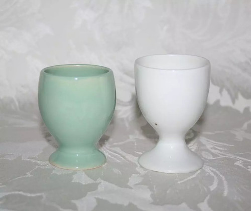 Pair vintage green white - vintage,