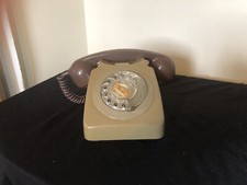 Vintage Telephone 1970's GPO 746R Rotary Dial Untested