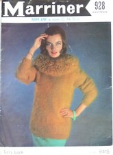 Vintage Marriner Sweater Jumper Mofair Knitting Pattern Bust 32 34 36ins