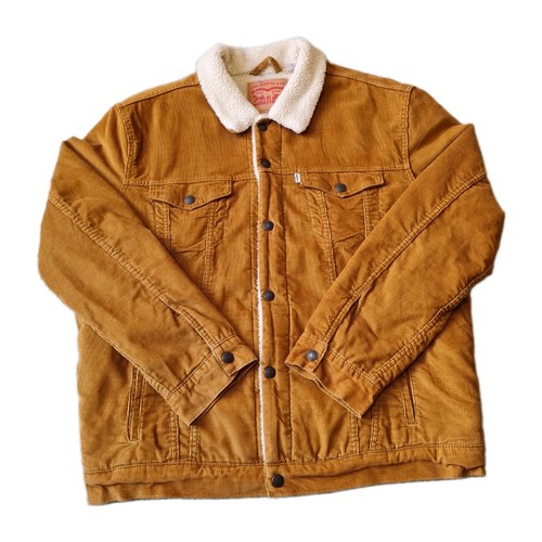 Levi sherpa corduroy trucker - sherpa,