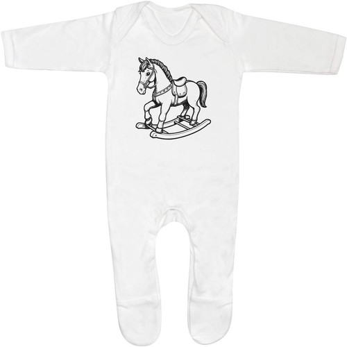 Rocking horse baby romper - horse',