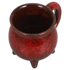  Witch Cauldron Mug: 350ml Halloween Ceramic Beverage Mug with Handle Witch