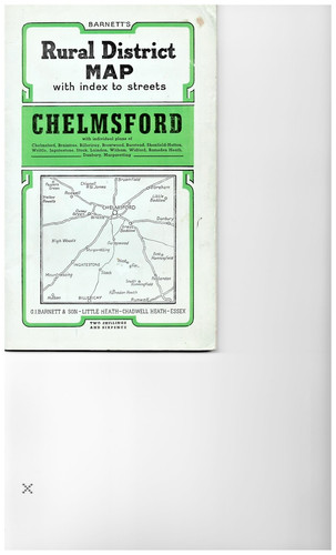 Chelmsford rural district - district, map