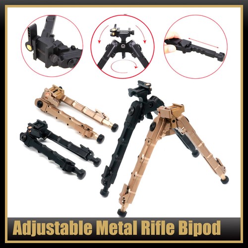 Adjustable metal rifle bipod - adjustable,