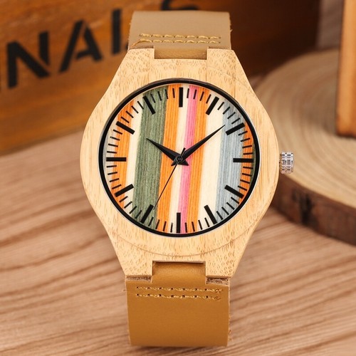 Casual nature wood - wood, men's