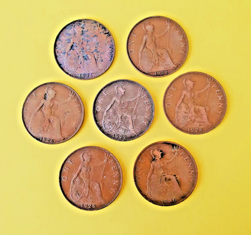 British old penny s 1d - british,