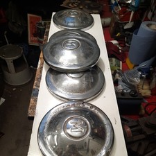 Set of Five Vintage Chrome Hub