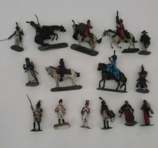Historex 54mm Napoleonic Hussar Mounted Figures Set  X 5 + 10 Figures.