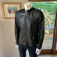 Superdry Premium Black Jacket XL - Soft Lamb Leather  100% Mint Condition
