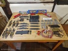 Huge Tyco H0 Train Set Including Lots Of Track, Engines, Cars And Bridge Set