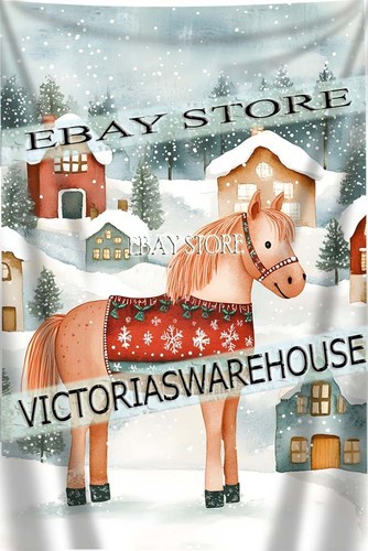 Christmas horse wall - christmas, tapestry
