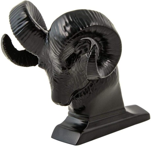 Matte black ram head hood - ram's,
