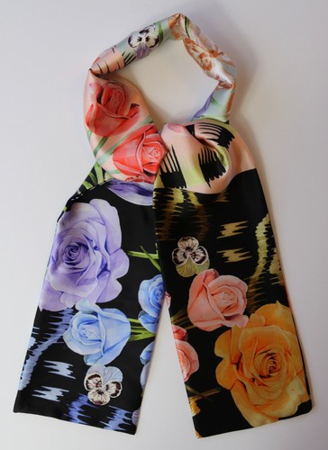 Ladies silk slim scarf - ladies,