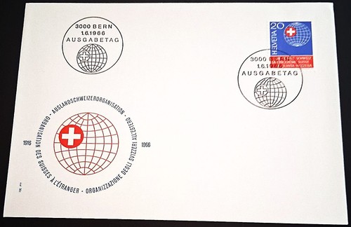 Switzerland fdc swiss abroad - "swiss,