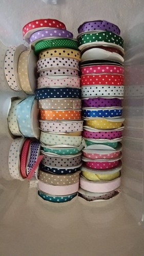 Polka dot grosgrain - grosgrain, ribbon
