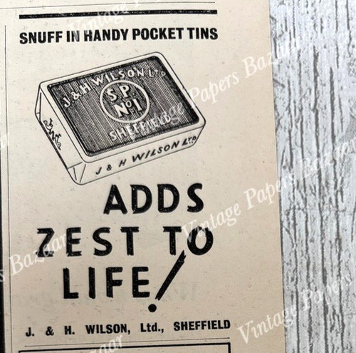 Snuff pocket tins h - pocket, wilson