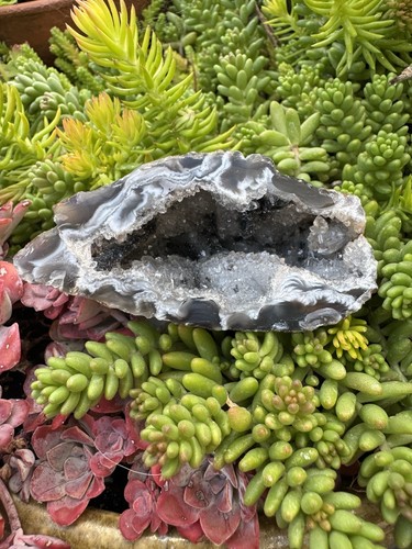 Agate geode drusy - agate,
