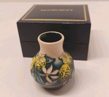 Moorcroft Miniature Vase 6 cm