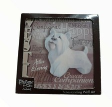 My Pedigree Pals Freestanding Wall Art Westie Dog Breed Avg 8 X8 Open Box
