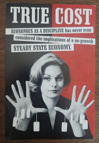 Economics protest postcard - protest,