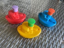 Vintage Avon Tub Tug Plastic Boats(3)~Empty~Excellent~Children Bath Toys