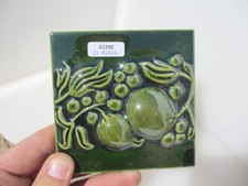 Vintage ceramic tile floral - vintage,