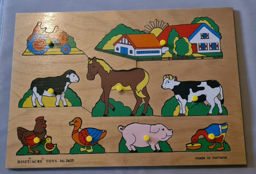 Farmyard wooden tray puzzle - , by