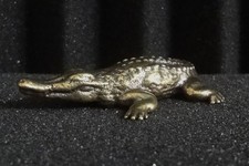Brass domineering crocodile - brass,