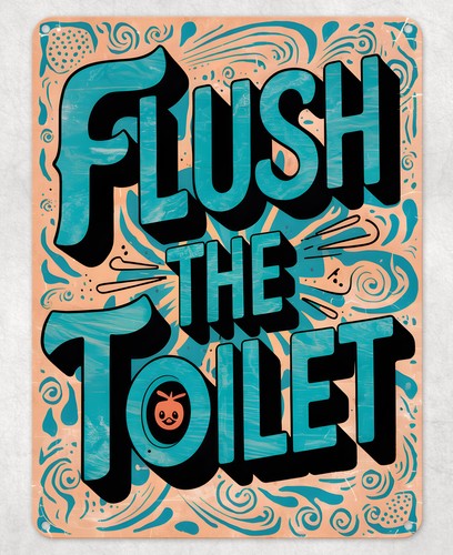 Flush the toilet funny - flush,