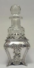 Victorian Sterling Silver Scent Bottle Holder –Hallmarked 1901 by William Comyns