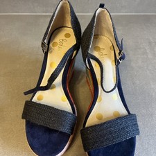 BODEN Navy Blue High Sandals