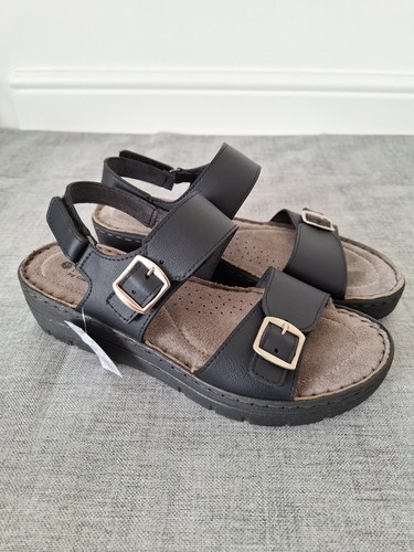 Pavers black sandals size - black, 7