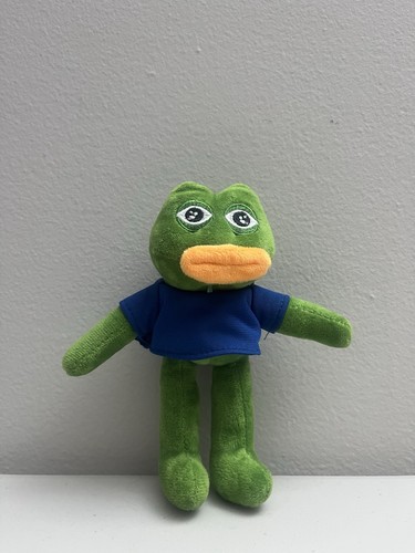 Green frog plush keychain - plush, doll