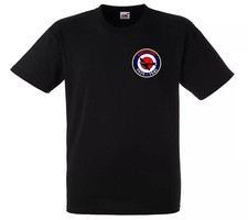 RAF Spitfire T-Shirt 1939-1945 Roundel WW2 Commemorative Adult Unisex Black Top