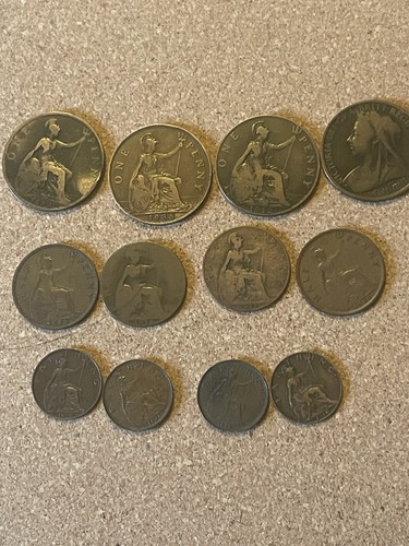 Old british coins - 12,