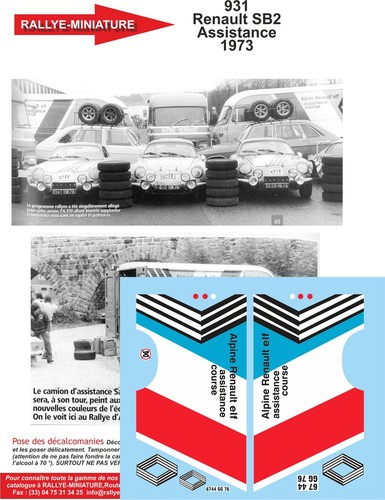 Decals ref 0931 renault - 0931,