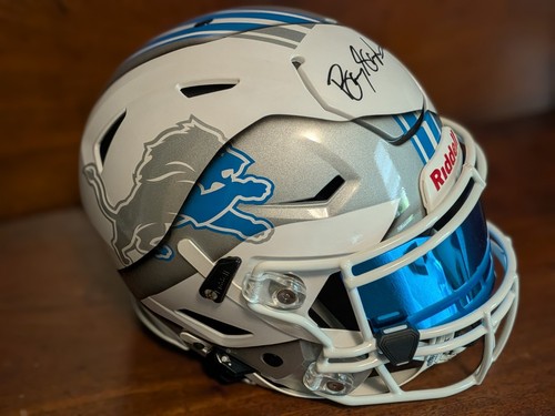 Barry sanders signed custom - barry,