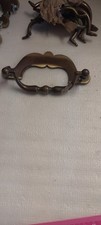 Six brass cabinet handles - brass,