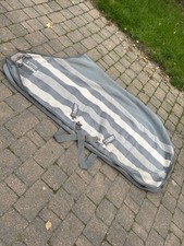 5ft6 Horseware Rambo Deluxe Newmarket Thick Fleece Grey Stripe Stable Travel Rug
