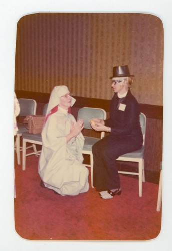 Woman nun costume getting - woman, in