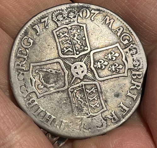 Queen anne silver 1707 e - 1707,