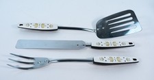 Vintage 60's  Skyline Kitchen Utensils  Scarce Wheat/harvest Pattern 3 piece set