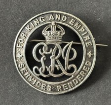 WW1 Silver Wound Badge  295761 For King & Empire Services Rendered
